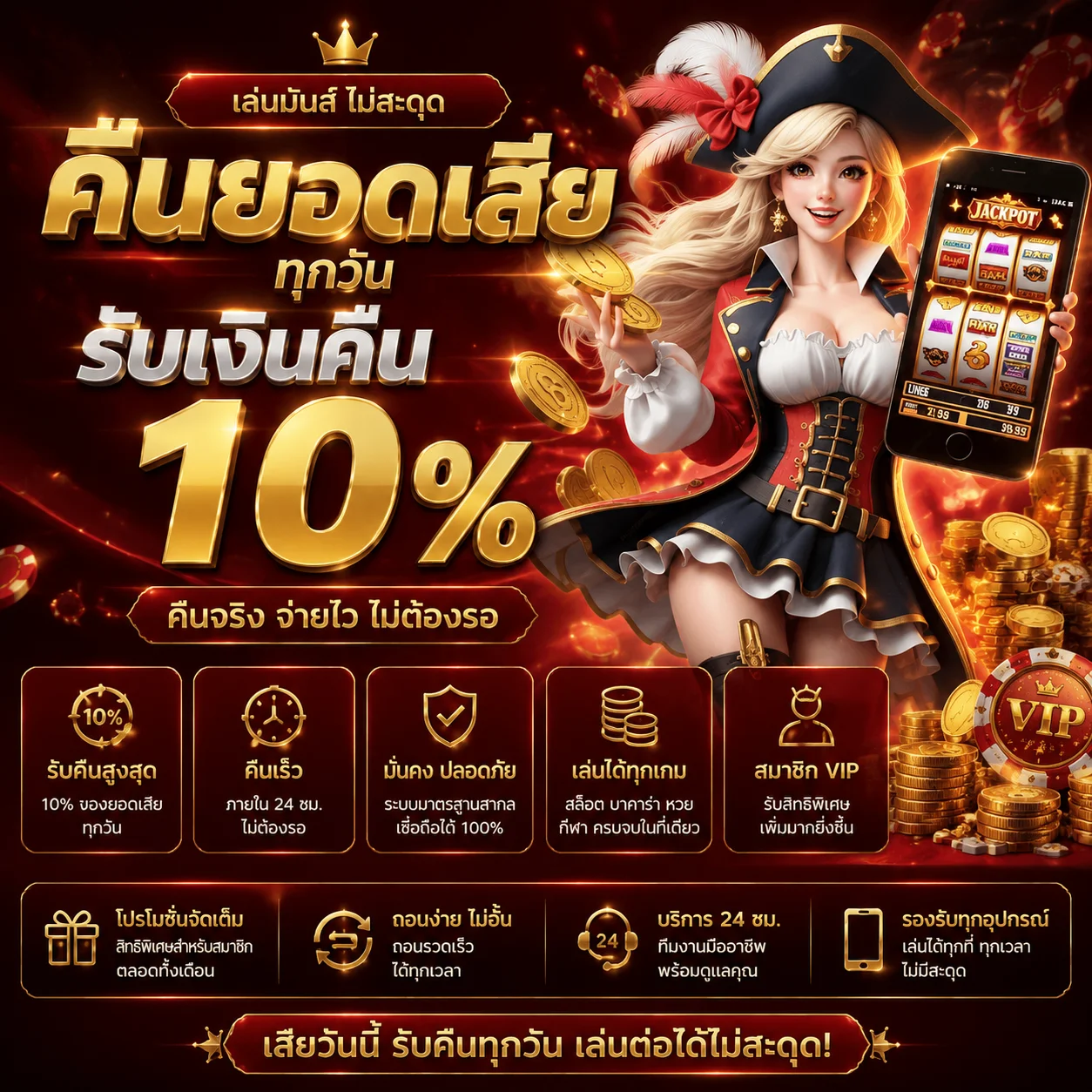 กราฟความผันผวนของเกมสล็อตในโหมดทดลองเล่น